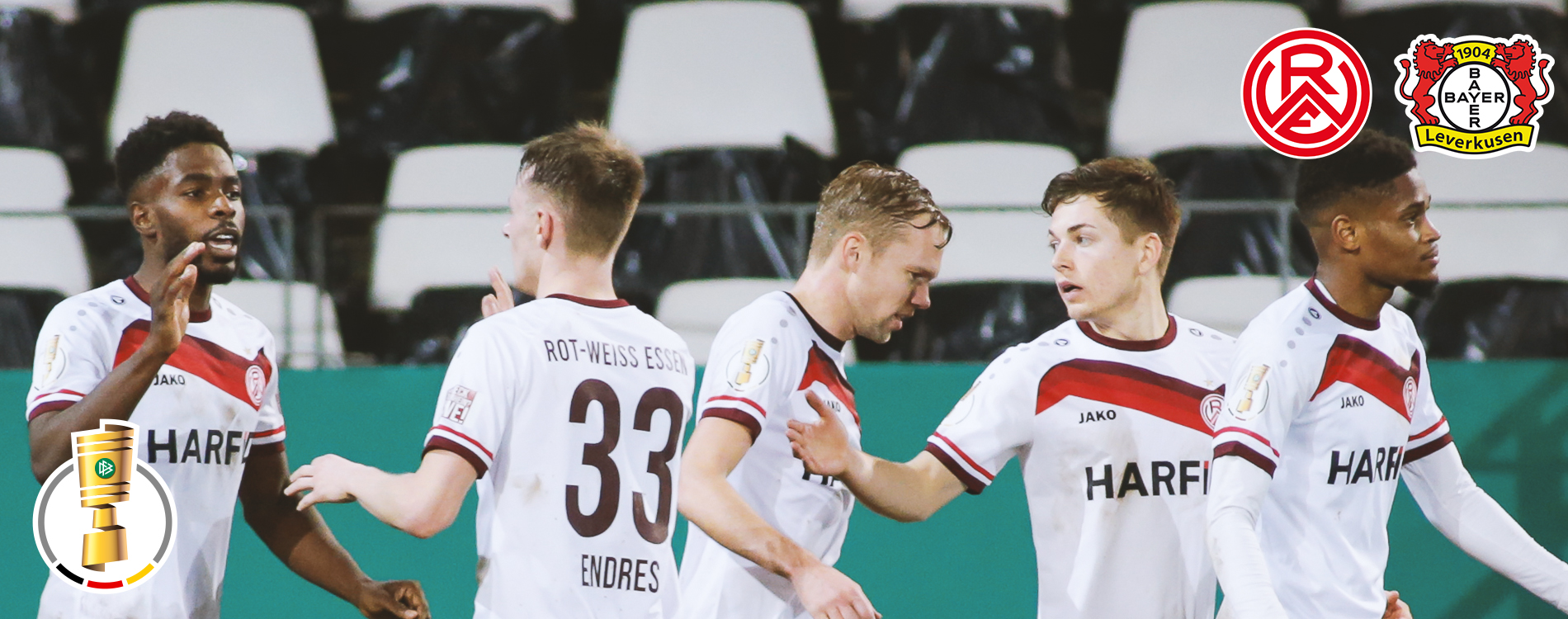 Der Gegner steht fest: RWE trifft im DFB-Pokal Achtelfinale auf Bayer Leverkusen. (Foto: Endberg)