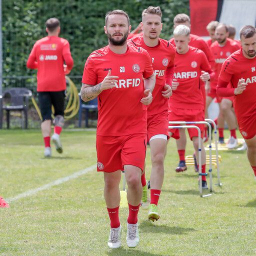 Kleinsorge zunächst im RWE-Mannschaftstraining