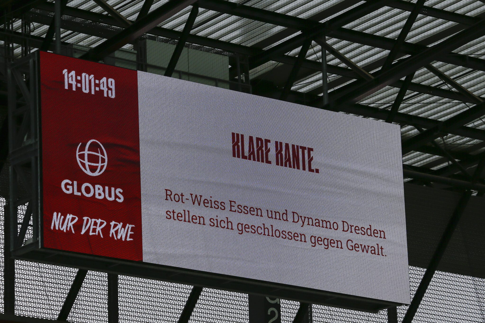 Statements vor dem Dynamo-Spiel – Rot-Weiss Essen