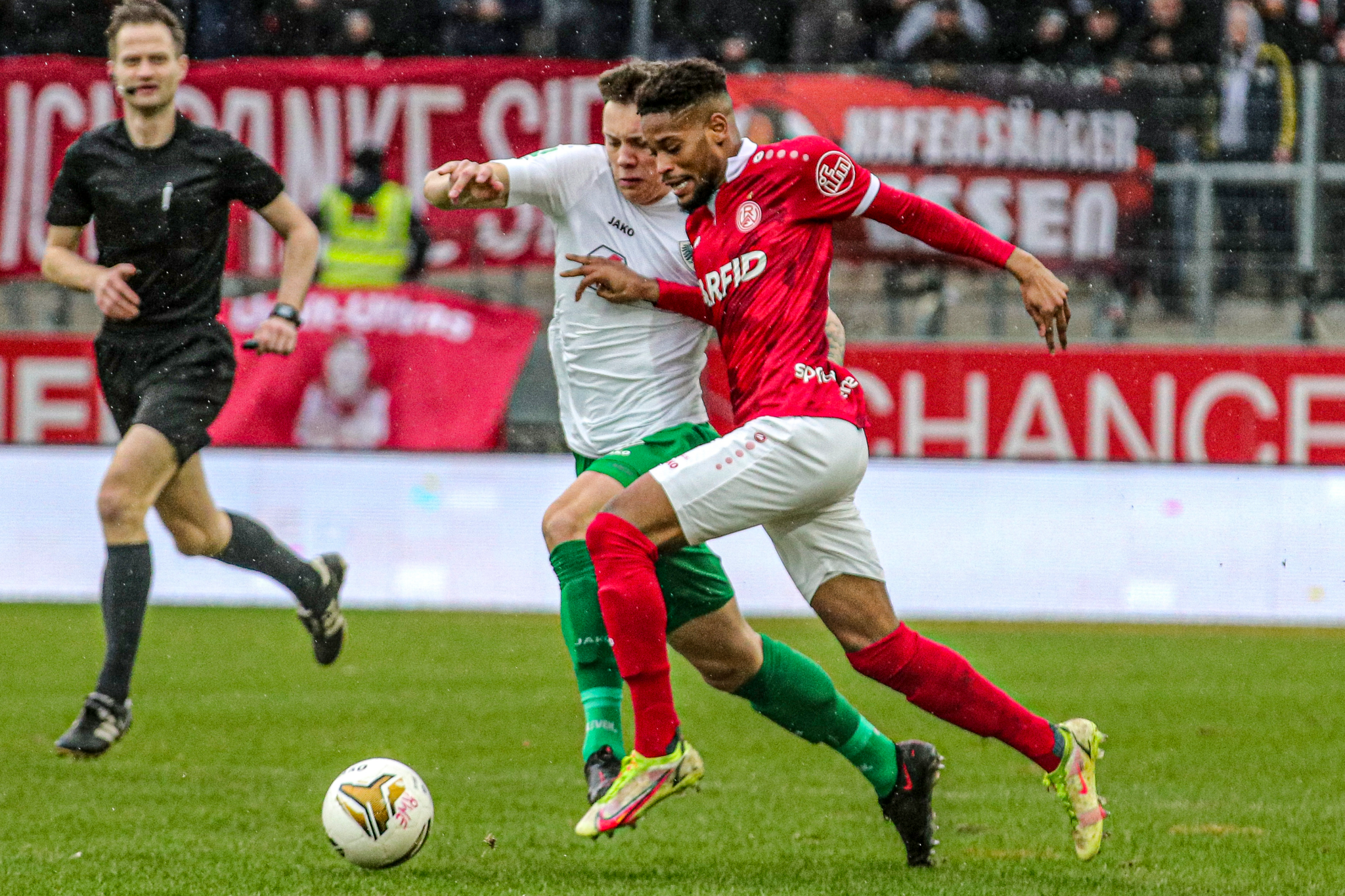 Rot-Weiss Essen-Flügelstürmer Isaiah Young war beim letzten Duell gegen Preußen Münster mit von der Partie.