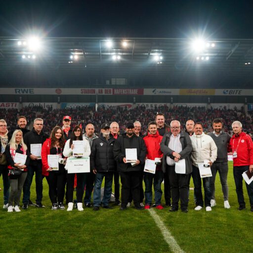 Ehrenamt im Mittelpunkt beim Heimspiel gegen den SC Verl