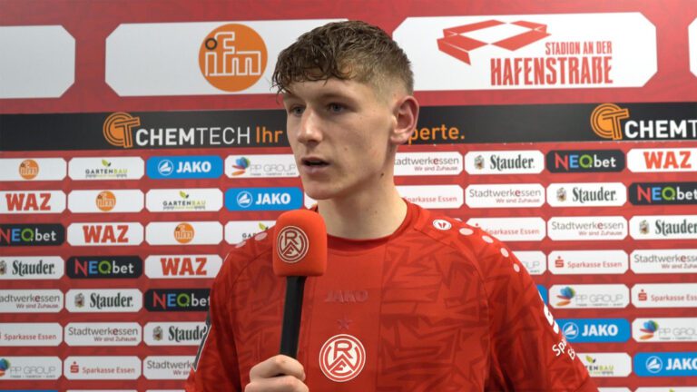 Gianluca Swajkowski im Interview nach VfB Stuttgart II - Rot-Weiss Essen