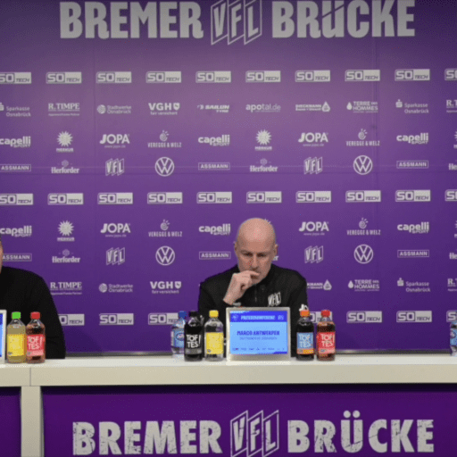 Die Pressekonferenz nach der Niederlage in Osnabrück