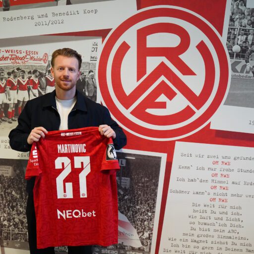 Dominik Martinovic stürmt ab sofort für RWE