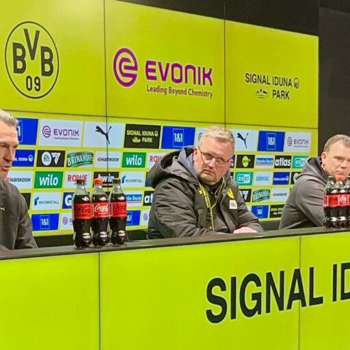 Pressekonferenz nach dem 1:0-Sieg in Dortmund