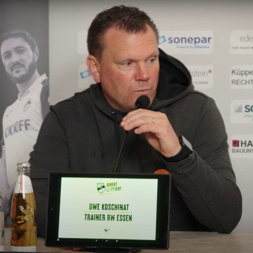 Pressekonferenz nach der Niederlage in Verl