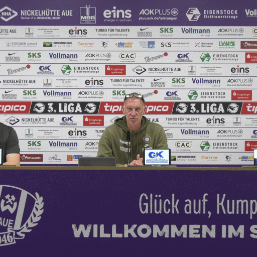 Pressekonferenz nach der Aue-Partie
