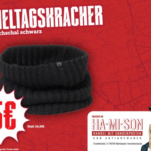 Spieltagskracher: Schlauchschal schwarz